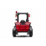 Elektrický traktor Blast s vlečkou - červená